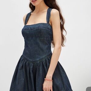 Free People Denim Mini Dress